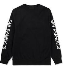 San Francisco California Printed Sleeves Crewneck Sweatshirt