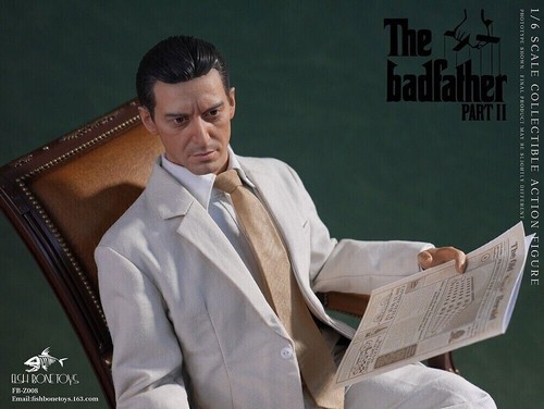 FISH BONETOYS 1/6 FB-Z008 Michael Corleone 2nd Godfather Model 12" Statue Model - Picture 4 of 8