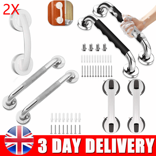 1/2X Safety Grab Bar Bathroom Support Handle Steel Bath Shower Toilet Hand Rail 1/2X Safety Grab Bar Bathroom Support Handle Steel Bath Shower Toilet Hand Rail