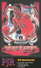 2020 Panini Prizm Draft Picks Collegiate #84 Isaac Okoro  Red Ice Auburn Tigers