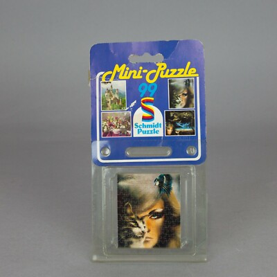 Mini Puzzle 99 02981 Motiv ''Madchen und Katze'' Luc Genot Schmidt Puzzle