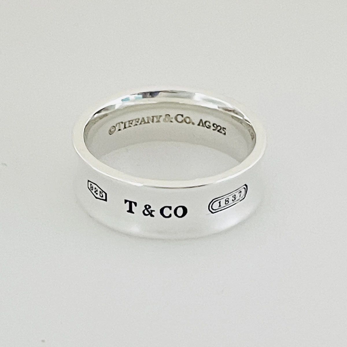 Tiffany and co silver 2024 ring 1837 price