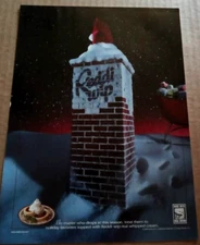 1998 print ad -REDDI-WIP whipped cream Christmas santa claus chimney Advertising