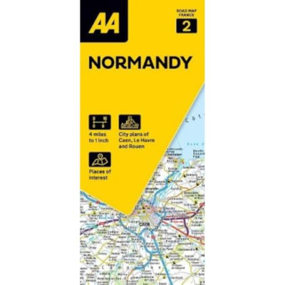 AA Straßenkarte Normandie (AA Road Map France) - Bogenkarte NEU Ranganath, Char 28.03.