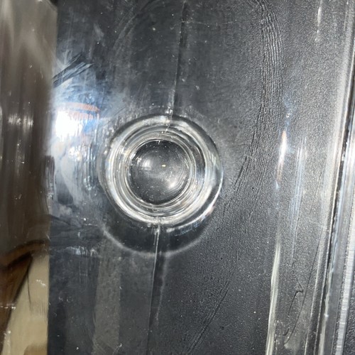Vintage Clear Glass Loaf Pan Refrigerator Lid 7 3/4x 4 Inside - Picture 11 of 12