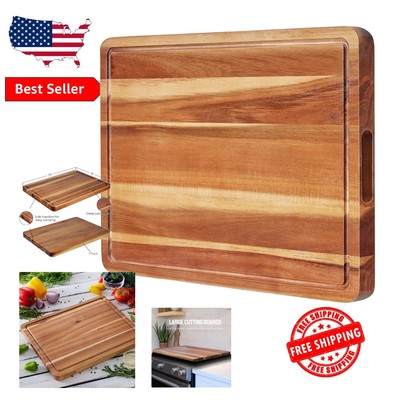 Versatile 20x15 Inch Reversible Chopping Board   Perfect for BBQ & Charcuterie