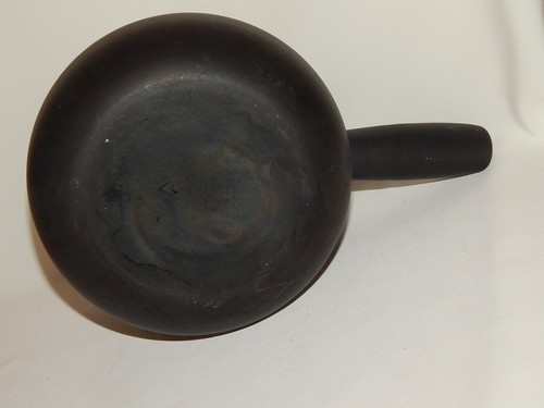 Stieltopf Metall matt schwarz beschichtet innen emailliert im Boden gemarkt - Picture 6 of 8