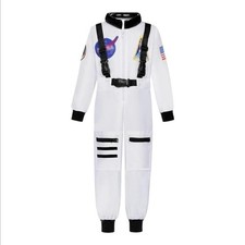Kids Astronaut Costume Size 8-10 Large Space Suit Halloween Dress Up NEW