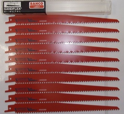 Bahco 3840-228-6-SL-10P 9'' 6TPI Wood Cutting Recip Blades 10pc