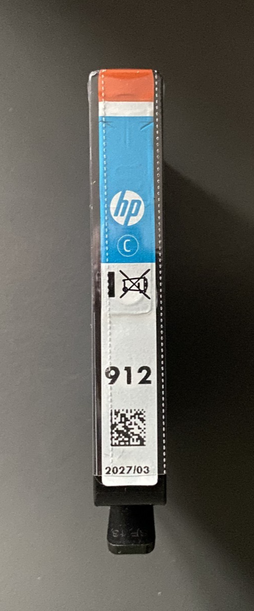 Genuine HP 912 Ink - CYAN / HP OFFICEJET 8010 8010e SERIES (INC VAT) 2027