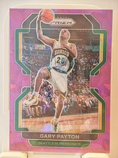 2021-22 Panini Prizm Gary Payton Purple Ice Prizm /149 #257 Seattle SuperSonics