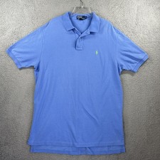 Polo Ralph Lauren Shirt Mens XL Blue Green Pony Classic Short Sleeve Preppy
