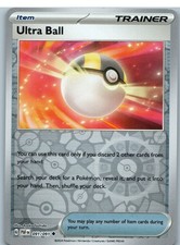 Ultra Ball 091/091 Uncommon Paldean Fates Pokemon Reverse Holo Near Mint