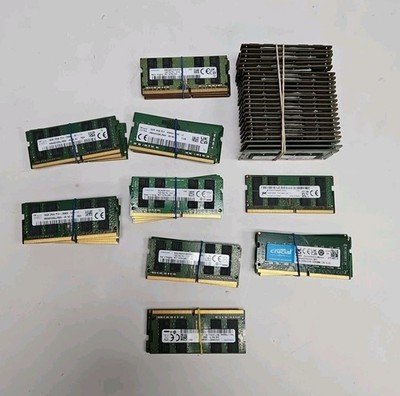 Lot of 81 x 16GB DDR4 Laptop RAM | Mixed Brands | Mixed Speeds | SO-DIMM