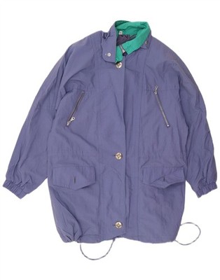 Marcel Clair Damen Oversized Regenjacke EU 38 Mittelblau Polyamid BY20