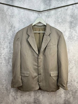 Yves Saint Laurent Pour Homme Reine Schurwolle Beige Zweiteiler Anzug...