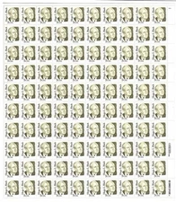 US SCOTT 2172 SHEET (PANE) OF 100 HUGO L BLACK STAMPS 5 CENT FACE MNH