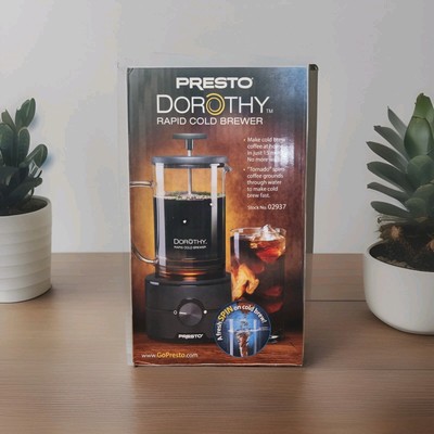 Presto Dorothy Rapid Cold Brewer - Makes Cold Brew Coffee In 15 Minutes NEW