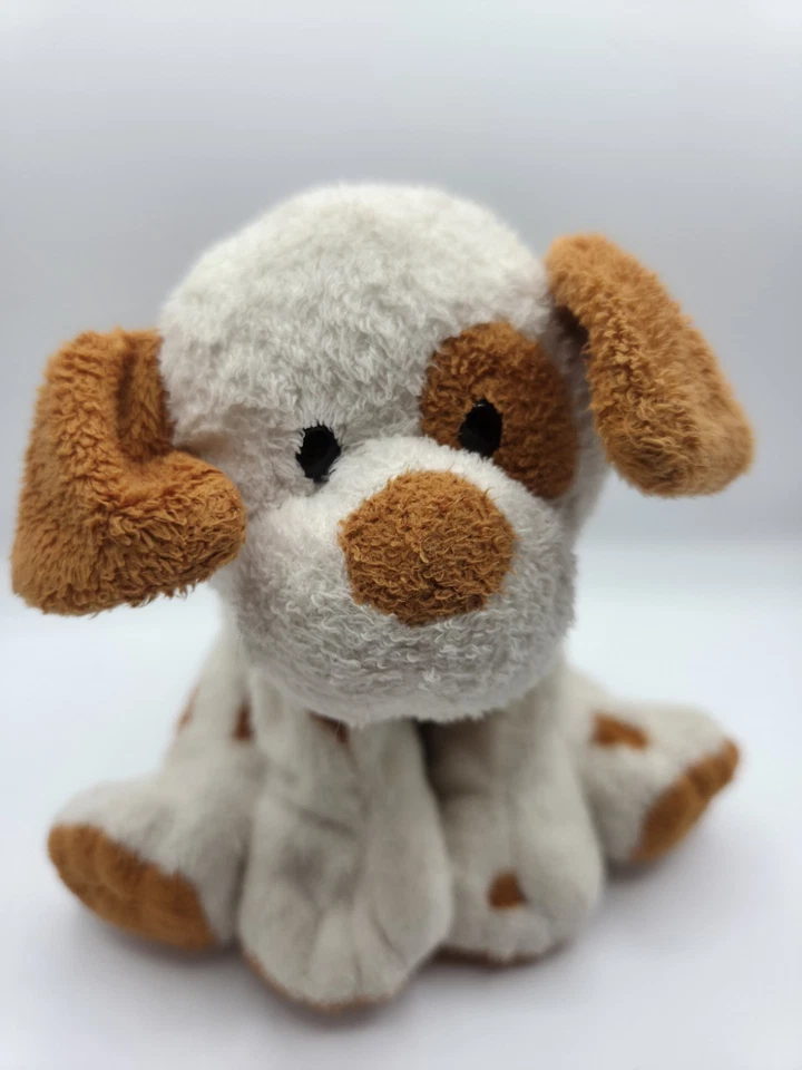 TY Pluffies Peppy The Dog White Brown Rust Spots 2007  8" - Image 2 of 4
