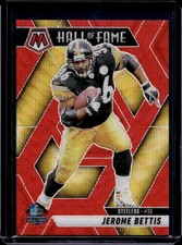 2025 Panini Mosaic - Hall of Fame Jerome Bettis #298 Red Wave Mosaic Prizm /27