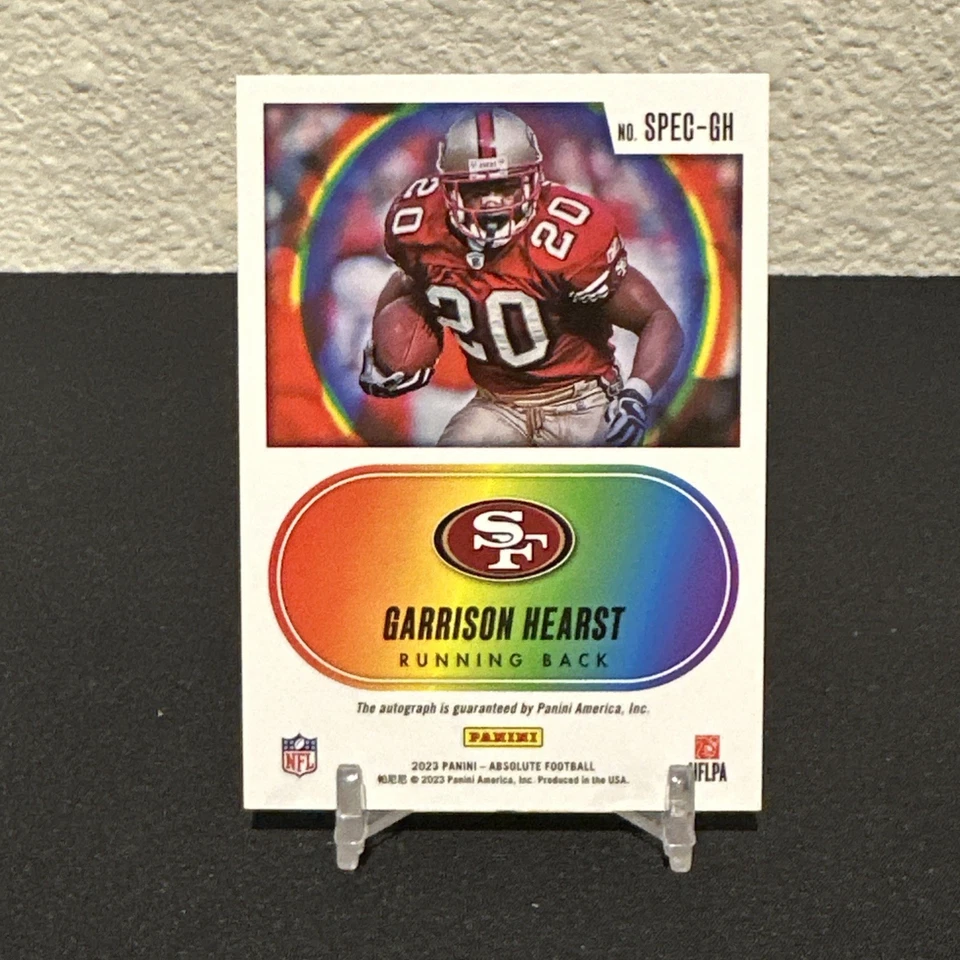 2023 Panini Absolute Garrison Hearst Spectrum Signatures Auto /199 49ers - Image 2 of 3
