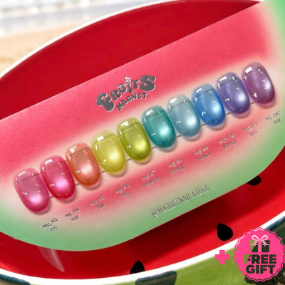 Yogurt Fruit Magnetic Cat Eye Gel Nail Polish 10 Color Set MG93