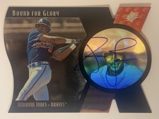 1997 Upper Deck SPx ANDRUW JONES Bound For Glory Die Cut Holo Auto SP /250 HOF