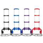 Portable Luggage Cart Aluminum Folding Hand Truck Dolly Warehouse Trolley 165lbs