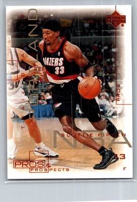 2000-01 Upper Deck Pros & Prospects #66 Scottie Pippen - VG - Trail Blazers