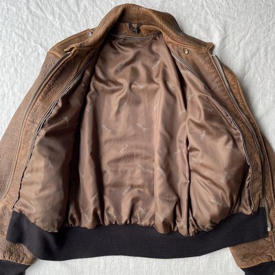 Vintage Schott A2レザー ライダースジャケット 42 Vintage Schott A2 Leather Rider Biker's Jacket 42 Shipping