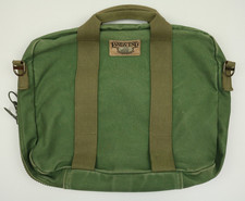 Vintage Land's End Square Rigger Canvas Messenger Bag Green Made In USA