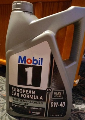 Mobil 1 FS European Car Formula Full Synthetic Motor Oil OW-40, 5 qt - NEW
