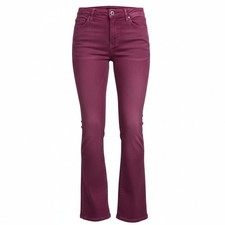 NWT Royalty to Me Purple Mid-Rise Stretchy Mini Bootcut Jeans Size Large 12 