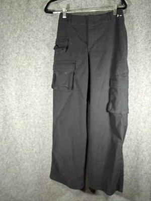 TNA Aritzia Pants Women 4 Black Straight Leg Cargo Gorpcore Relax