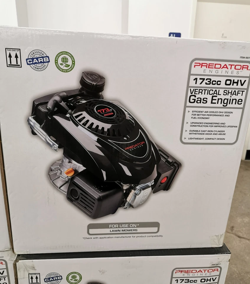 Predator 5,5 л.с. (173 куб. см) OHV вертикальный вал газовый двигатель газонокосилка двигатель карбюратор - Изображение 2 из 4