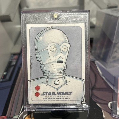 Topps Star Wars Illustrated C-3PO 1/1 Sketch Card by Eric Lehtonen