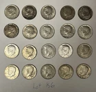 1965-1969 Kennedy 40% Silver Half Dollars Lot Of 20 Mixed Dates Mints K6