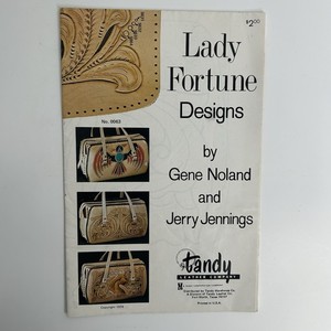 Tandy Leather Lady Fortune Handbag Designs by Noland and Jennings Vintage 1974