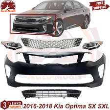 Front Bumper Cover & Grilles / Headlights For 2016-2018 Kia Optima SX SXL