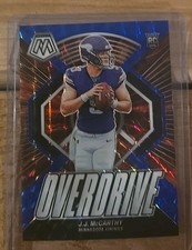 2024 Panini Mosaic Blue JJ Mccarthy Rookie /99 Overdrive No. 3