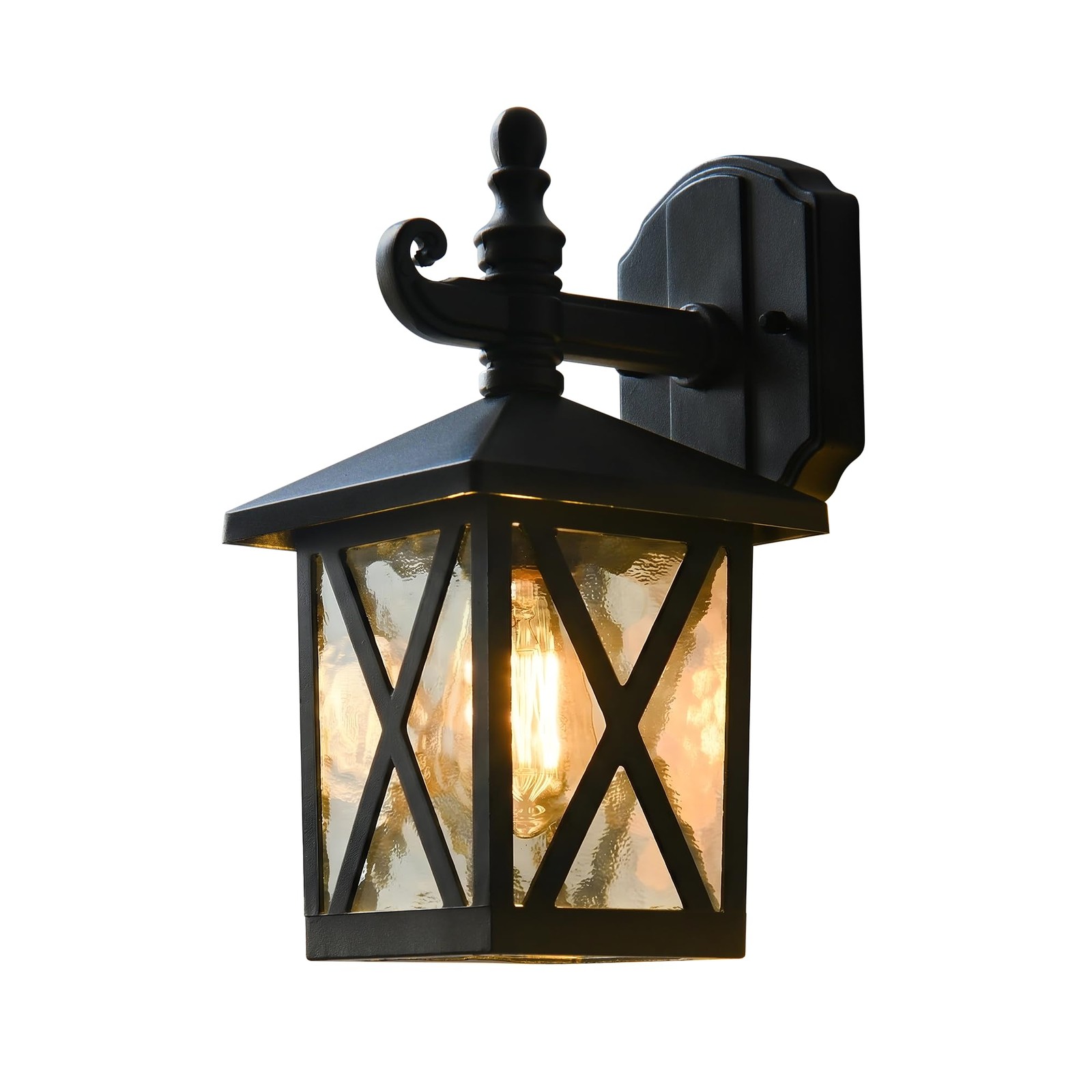 Applique extérieure vintage en verre pour illuminer vos soirées sur la terrasse ou au jardin