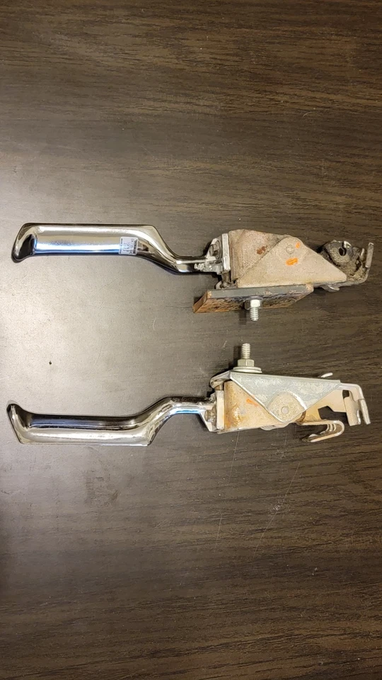 Conjunto interior de manija de puerta de conductor y pasajero Ford F150 1992-1996 izquierda derecha Foto 2 de 4