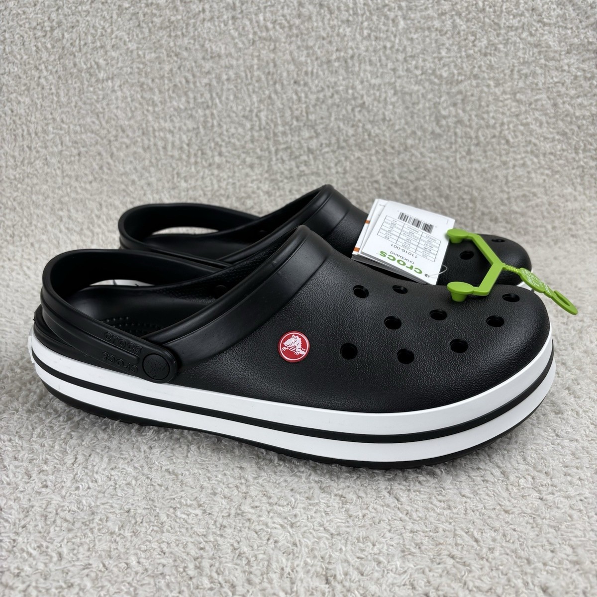 Crocs Black Crocband Clog Unisex MN 12 WMN 14 for sale online