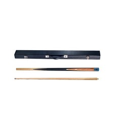 Ashwood 2-Piece Pool Cue and Black Cue Case (Blue Thunder Badge)