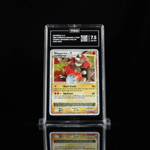 Pokémon Rhyperior LV.X 145/146 Legends Awakened Ultra Rare Holo TAG 7.5 2008