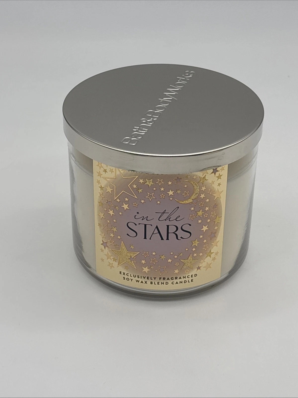 Bath & Body Works IN THE STARS Candles 3 Wick Musk Radiant New - product detail image 1