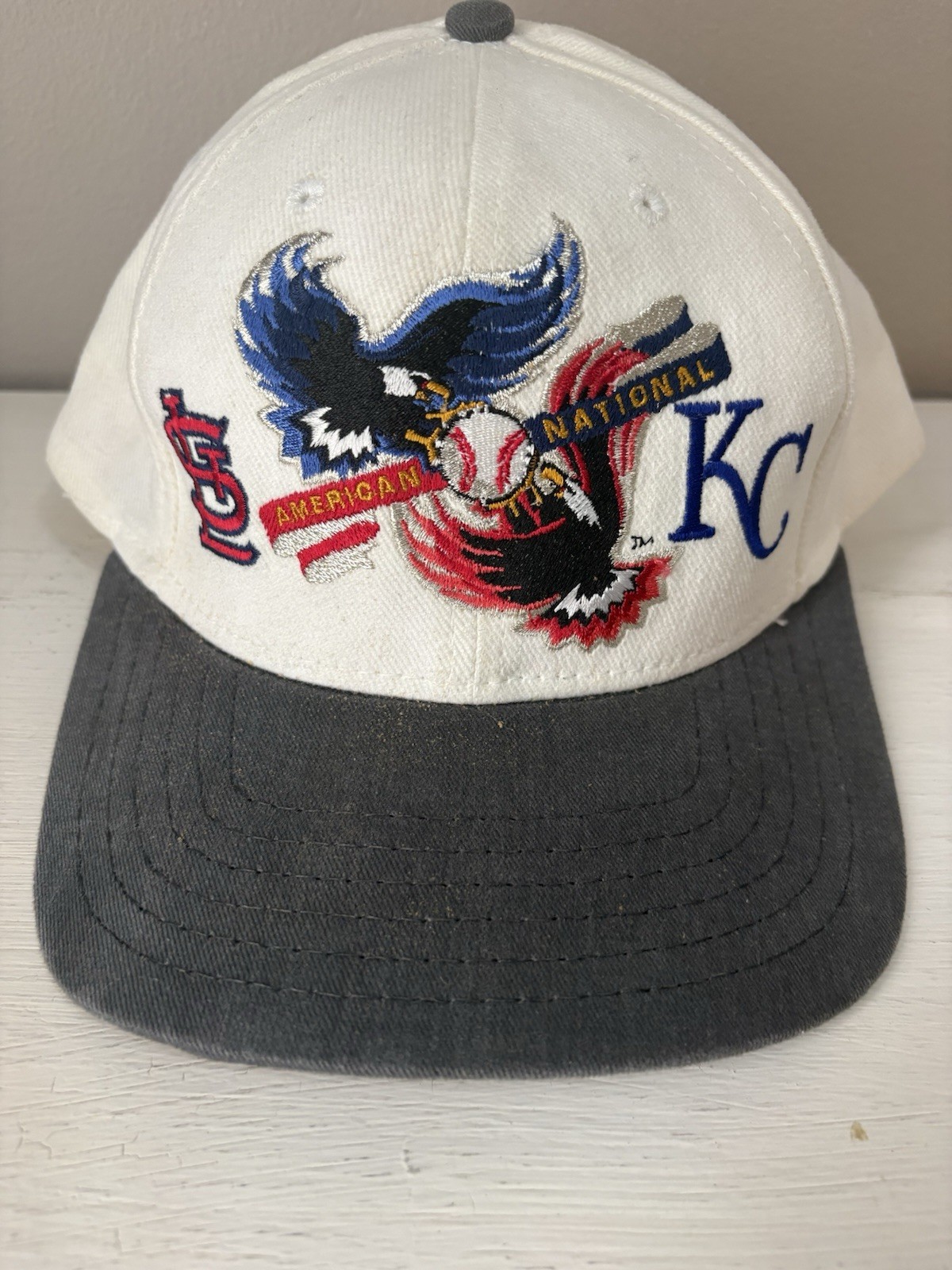 American National St.Louis And Kansas City Ball Cap Snapback