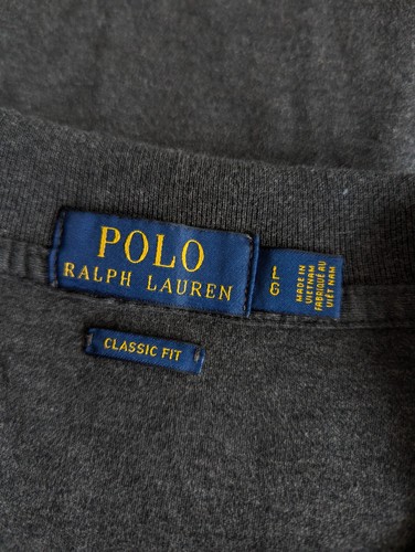 Polo Ralph Lauren Polo Shirt Mens Large Gray Short Sleeve Classic Fit Pony Logo - Picture 2 of 11