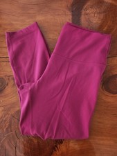Lululemon Wunder Train High Rise Crop 23" Legging Tight Magenta Purple SZ 10