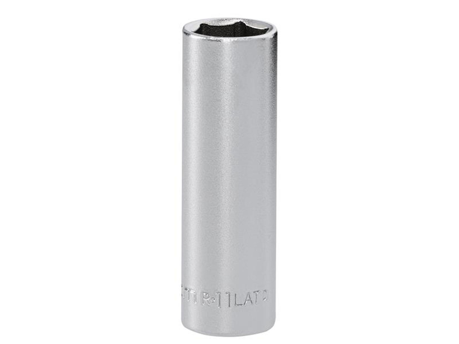 Facom R.11LAT 1/4in Drive 6-Point Deep Socket 11mm Chrome Vanadium Satin Finish
